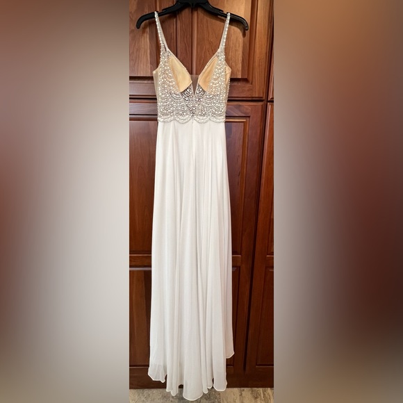 Lulus True Love White Beaded Rhinestone Maxi Dress - Picture 5 of 8